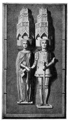 KING JOHN THE GREAT AND QUEEN PHILIPPA. FROM THEIR TOMB AT BATALHA.