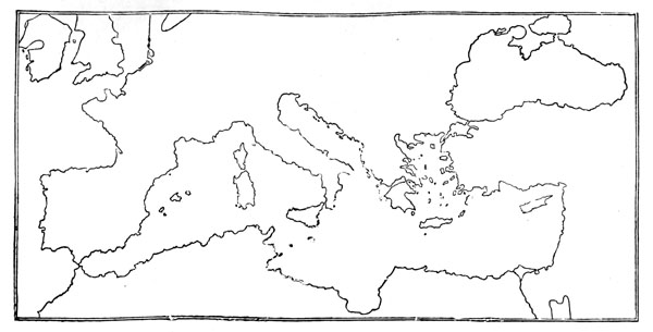 SKETCH-MAP OF DULCERT'S PORTOLANO OF 1339.